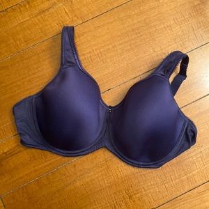 Wacoal t-shirt bra, sz 38DD, navy blue